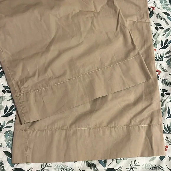 loft khaki poplin pants size 14 - Picture 6 of 9